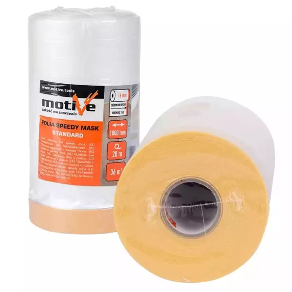 Motive tekercses takarófólia ragasztószalaggal