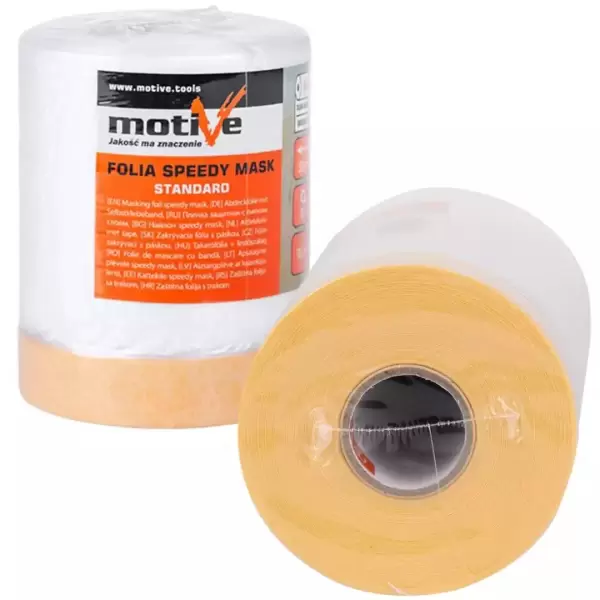 Motive tekercses takarófólia ragasztószalaggal