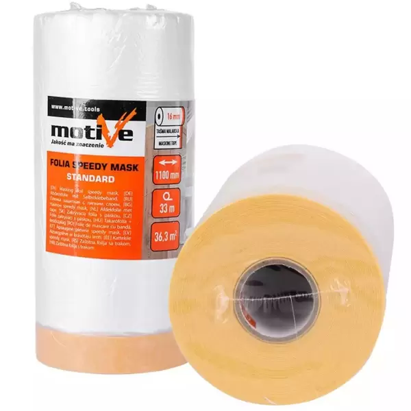 Motive tekercses takarófólia ragasztószalaggal